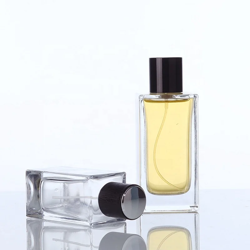 wholesale Luxury Square perfume glass bottle 30ml 50ml luxury perfume bottles 100ml with box