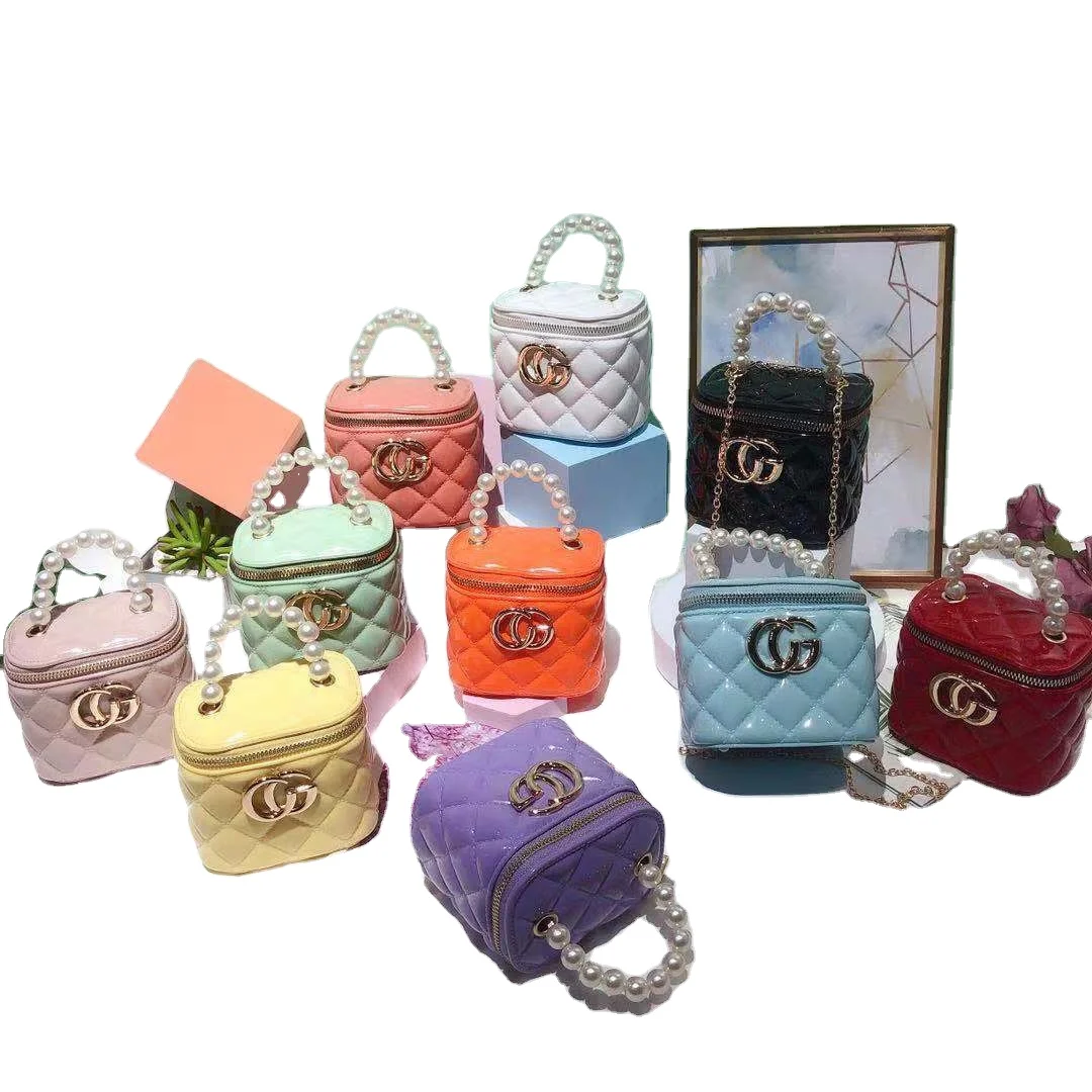 
New Designer Handbags Kid Purses and Handbags Cute Mini Pearl Handbag 