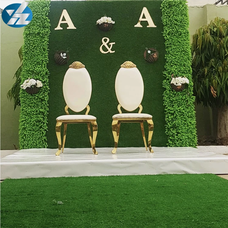 
Royal Exclusive Stainless Steel Wedding Throne Chairs For Event 
