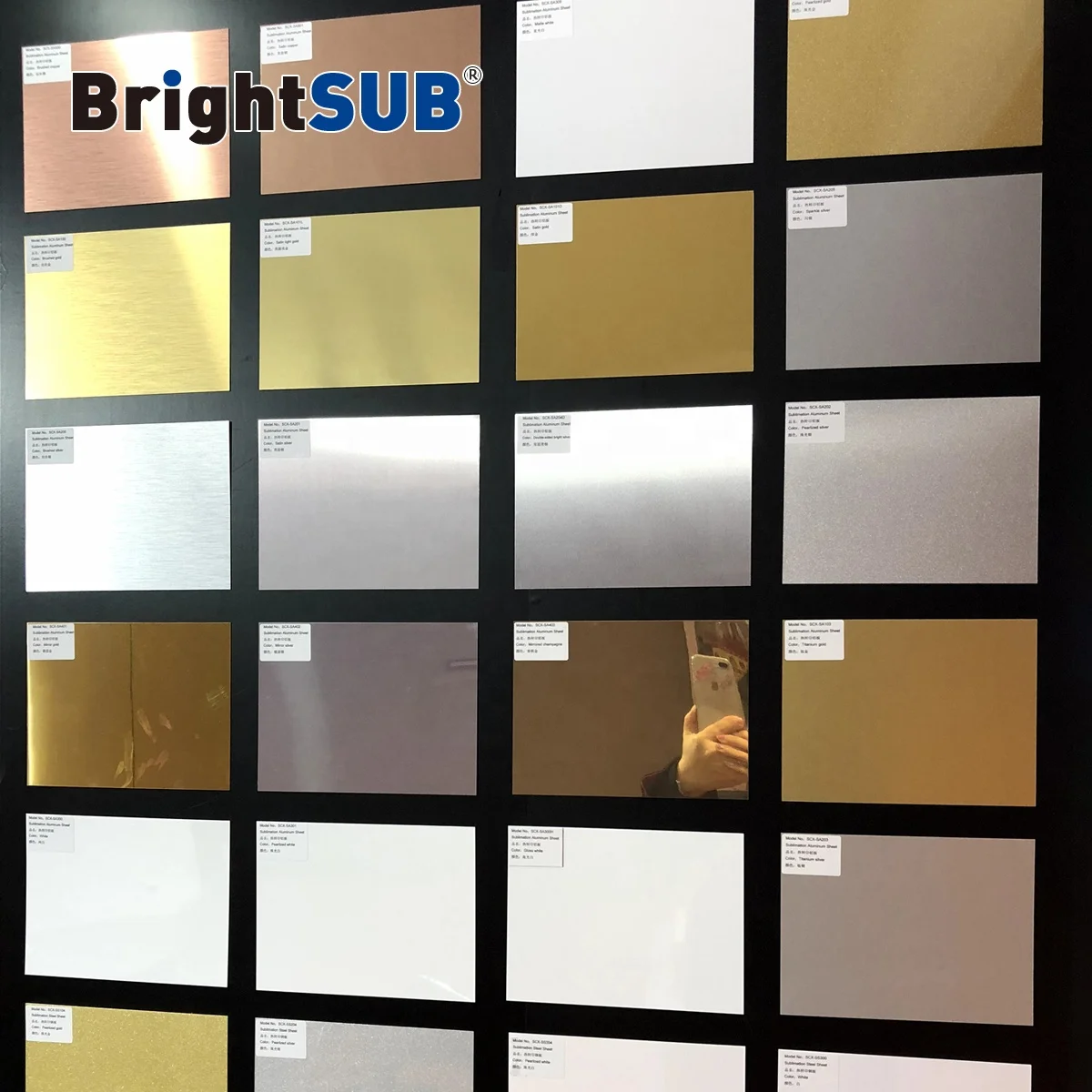 SCX-SA101D Sublimation Aluminum sheet Brightsub Sublimation metal sheet heat transfer picture printing coated metal blanks