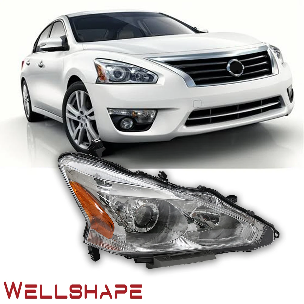 Автомобильные передние фары для 13-15 NISSAN ALTIMA SEDAN, хромированные передние фары, передние фары