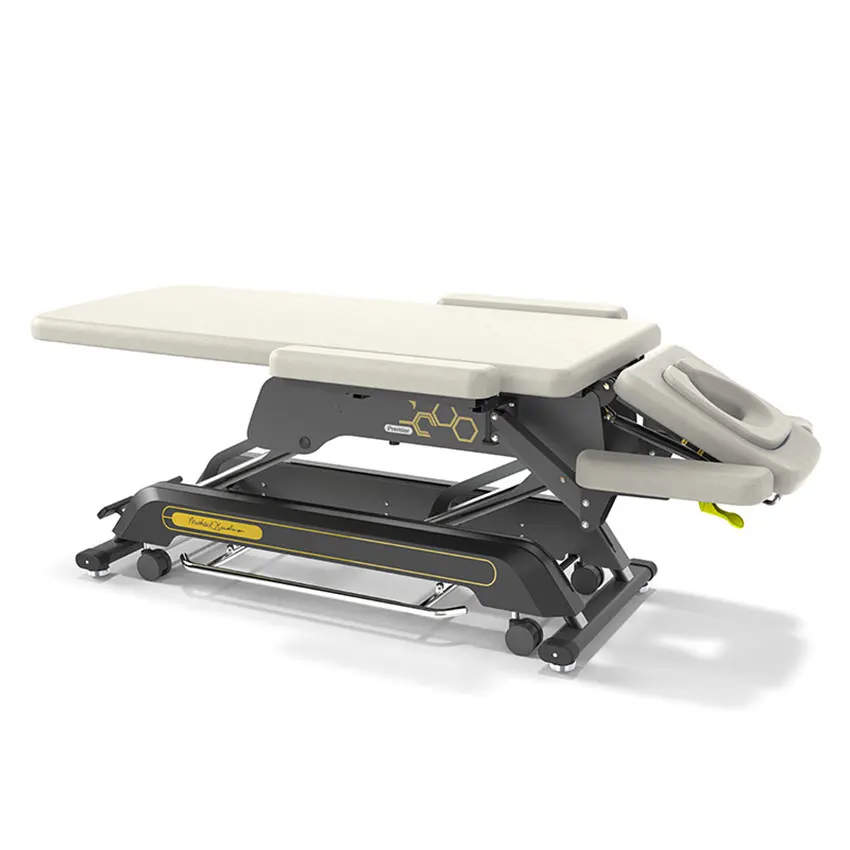 Hemet Premier Factory New Design High-quality Custom Sturdy PU Leather Electric Massage Bed Treatment Table Physiotherapy Bed