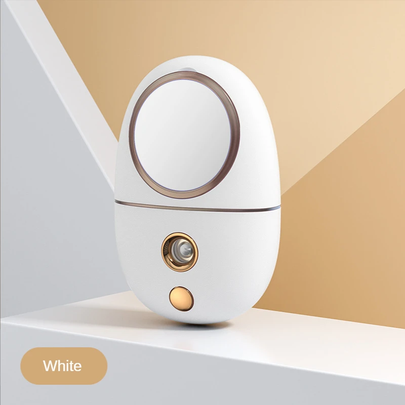 Зарядка и пополнение воды нано ионный Usb-отпариватель для лица распылитель для лица с зеркалом