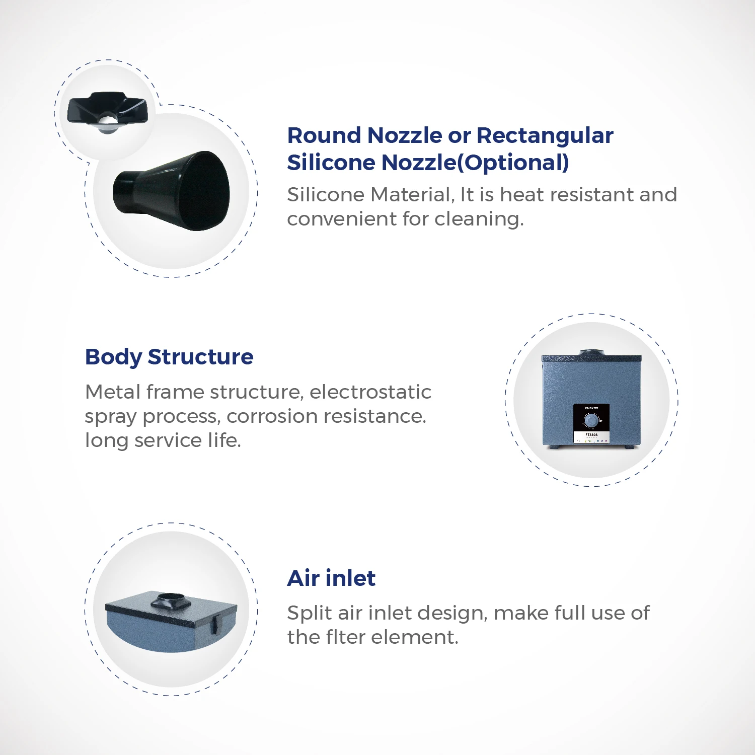 KNOKOO FES80S Small welding Fume Extractor Soldering Smoke Purifier