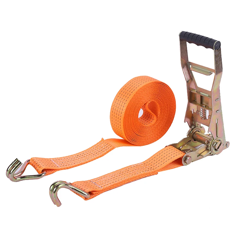 Reliable Quality 8M Ratchet Tie Down 2000KG Strap 2INCH 2T Cargo Lashing Tensioner For Automobile