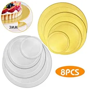 Paper Round 10 Inch Cake Tray Cardboard Food Trays Mini Cake Boards