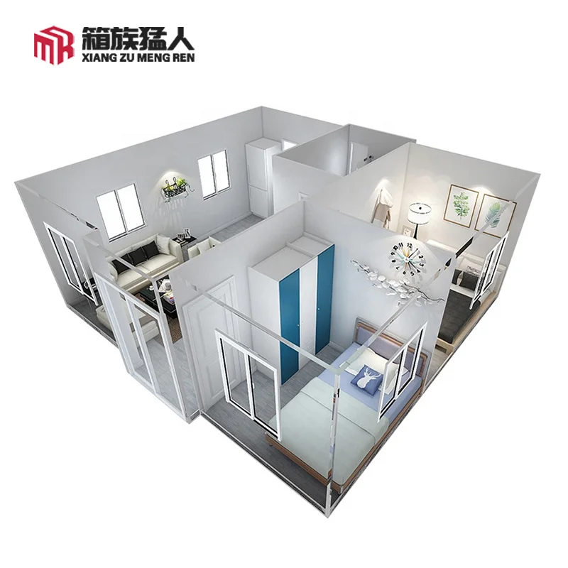 20ft 40ft prefab design fast build prefabricated tiny home modular folding foldable  container house living office