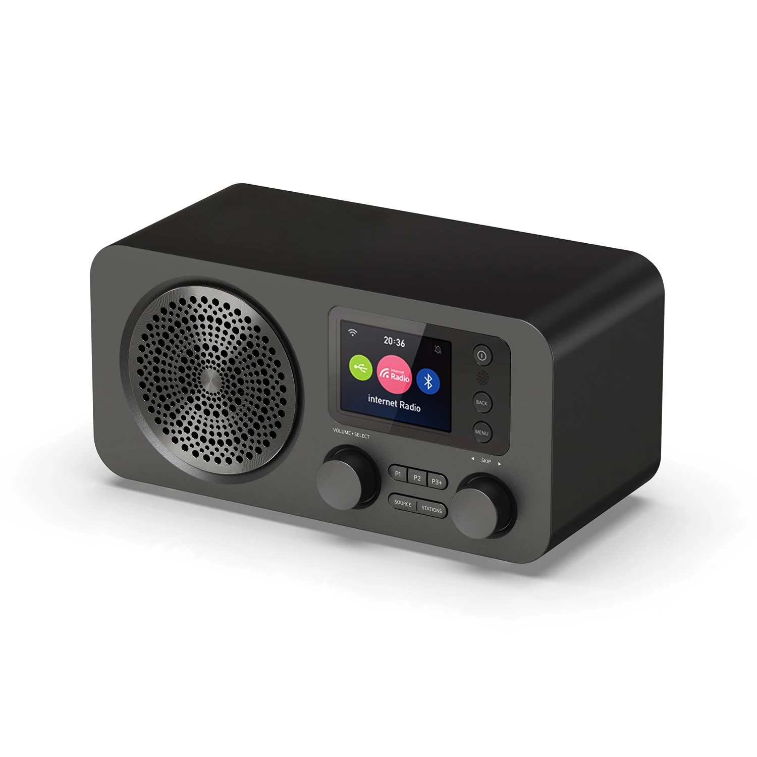 
D7 Home radio DAB Wifi internet radio 2.4inch TFT color display 