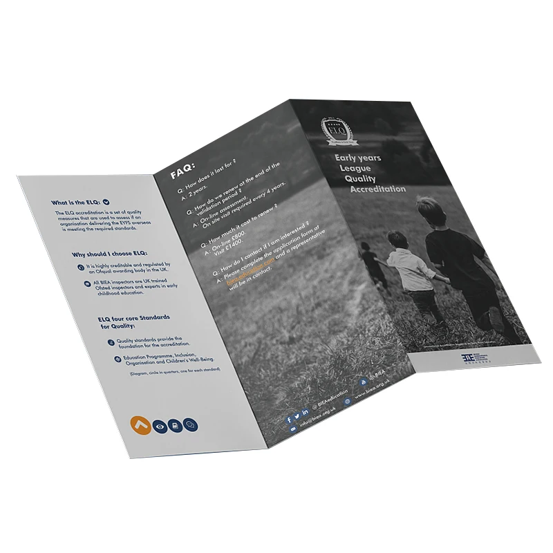 factory manufacturer custom high quality CMYK art paper flyer printing brochure printing service