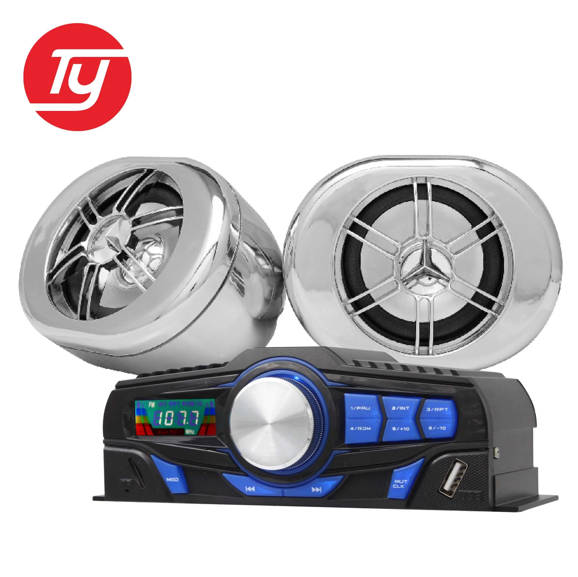 12v motorcycle audio system waterproof radio subwoofer