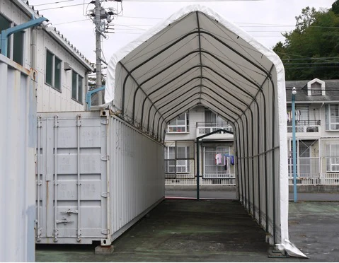 Container side Shelter , Container Side Storage Tent