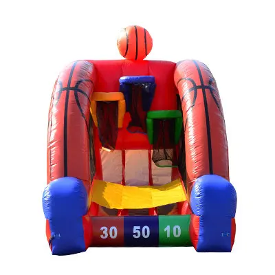 Custom shooting practice challenge sport games inflatable basketball shooting game for sale