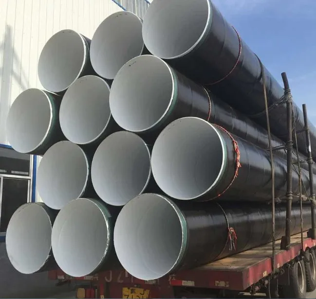 api 5l 3pe 3lpe anti-corrosion coating spiral welded steel pipes and tube