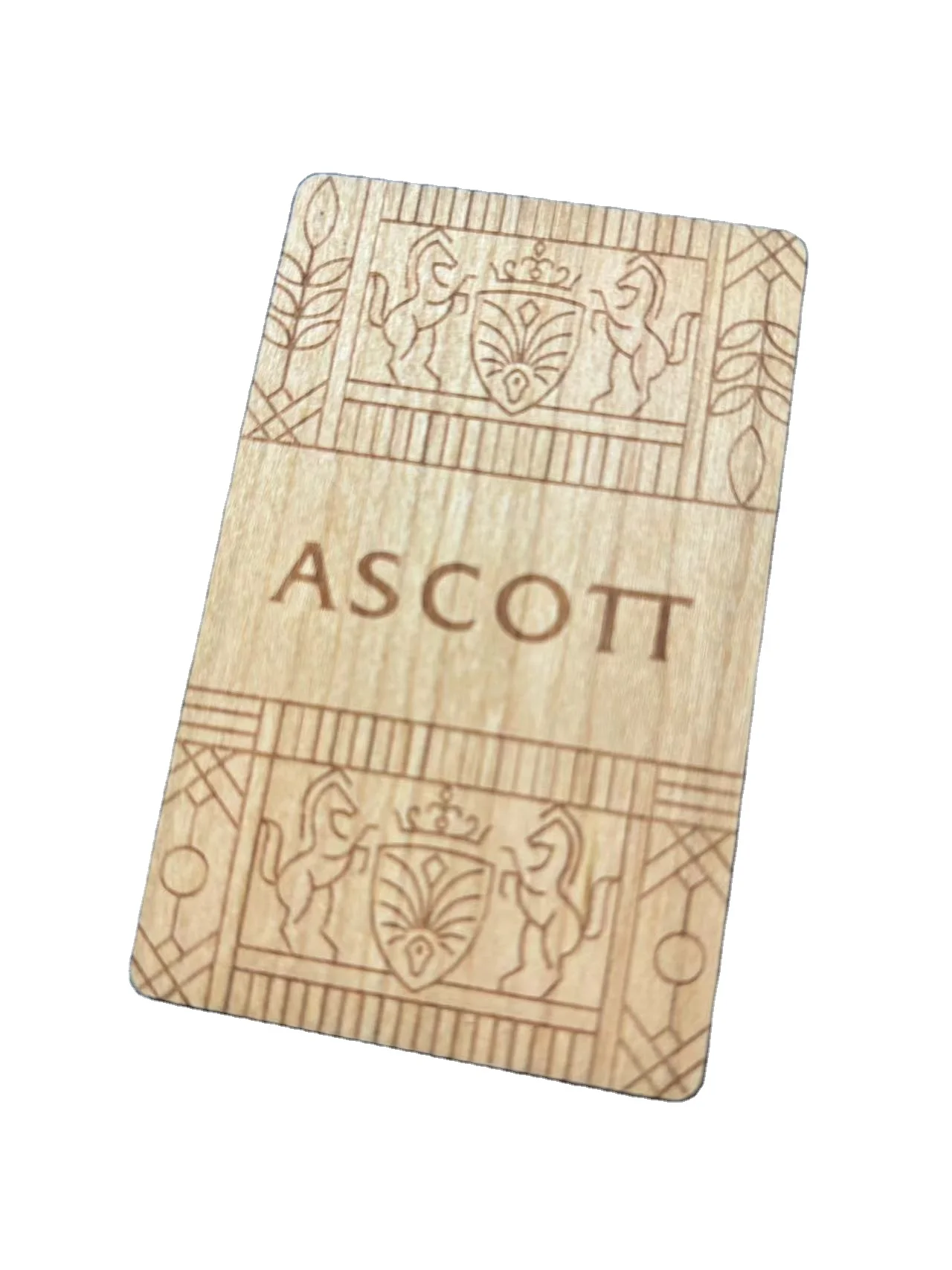 High Quality Green 100% Recyclable rfid wood Cards Smart Rfid Wood Business Membership VIP Card