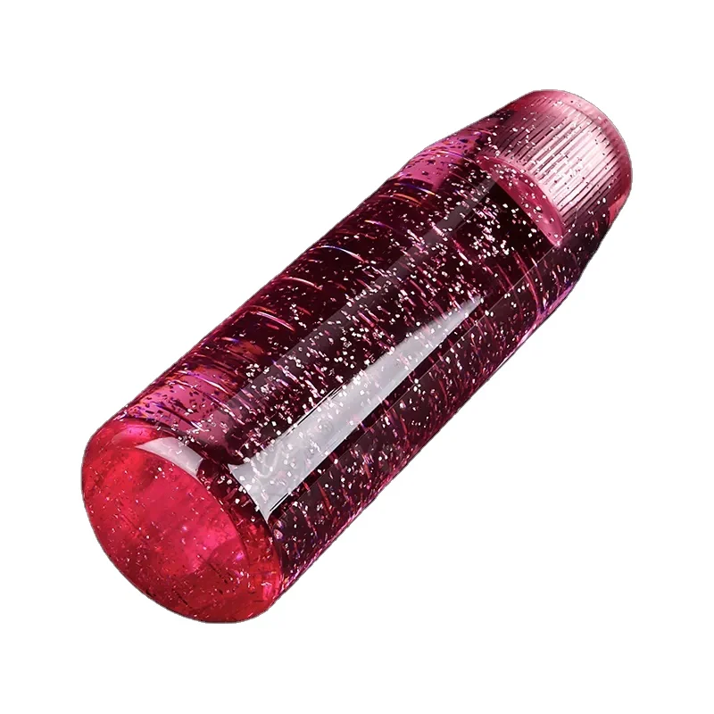 Universal 150mm Crystal Flower Filled Clear Bubble JDM Luxury Drift Style Shift Knob for Manual