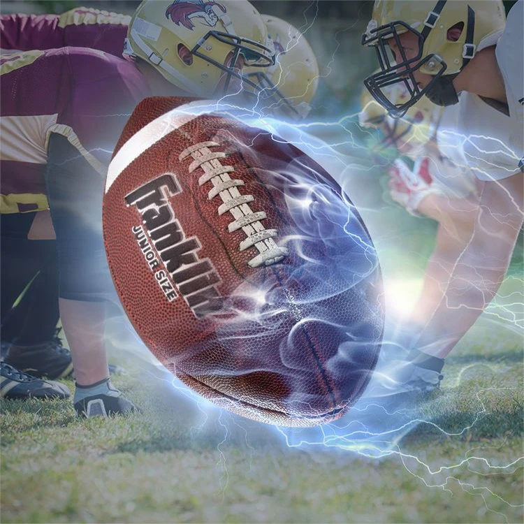 Promotional Rugby Ball Training Sport Custom Logo Size 9 PU American Football For Match