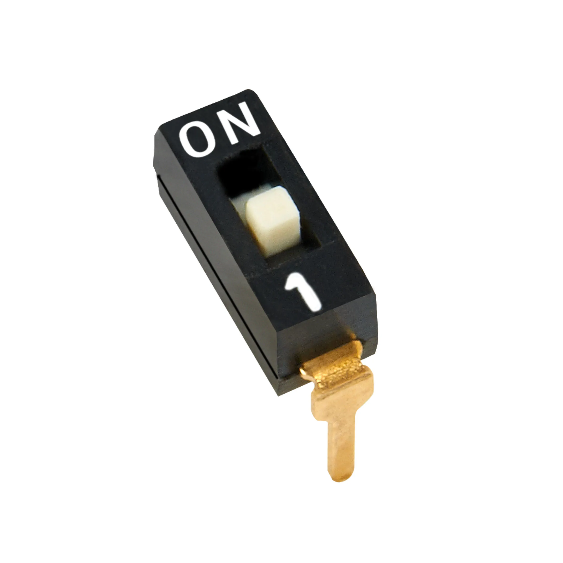 DIP-переключатель 1-10-позиционный однополюсный однобросковый черный 2,54 мм корпус слайд-Тип dip-переключатель