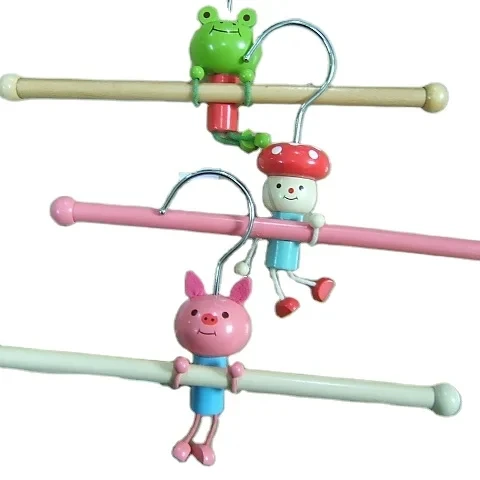 interesting Cartoon animal Wooden hanger for kids