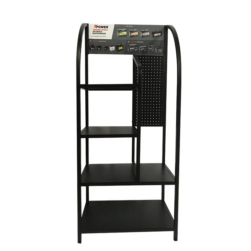 Factory Wholesale Metal Engine Oil Drum Storage Rack Oil Lubricant Display Motor Oil Display Rack