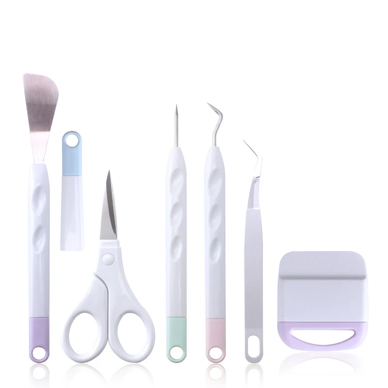 6-piece vinyl weeding tool set mainly for engraving, paper cutting, scrapbooking, notebooks