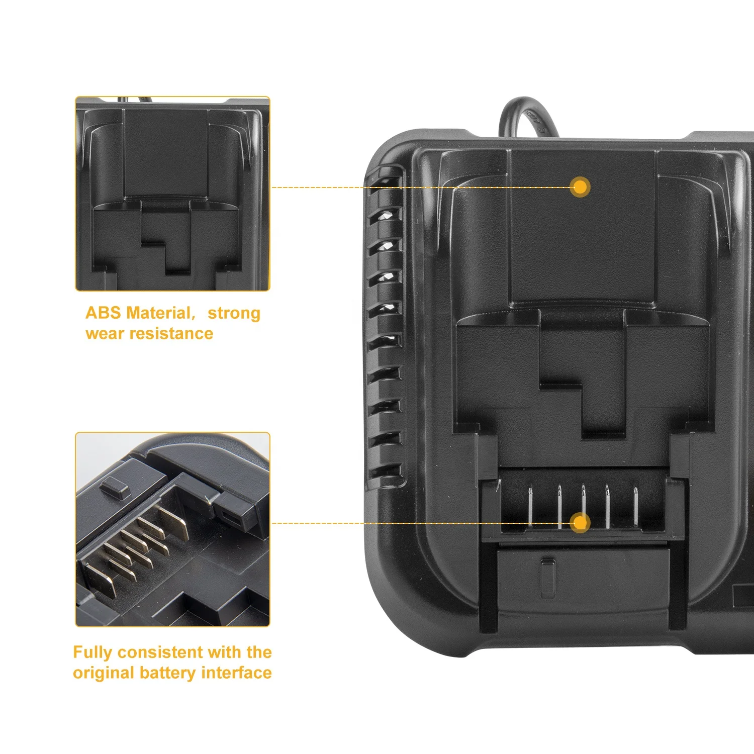 
For 20V DCB112 Dewalt Battery Charger 12V 14.4V 18V 20V DCB200 DCB205 Rechargeable Battery Power Tool Accessories 