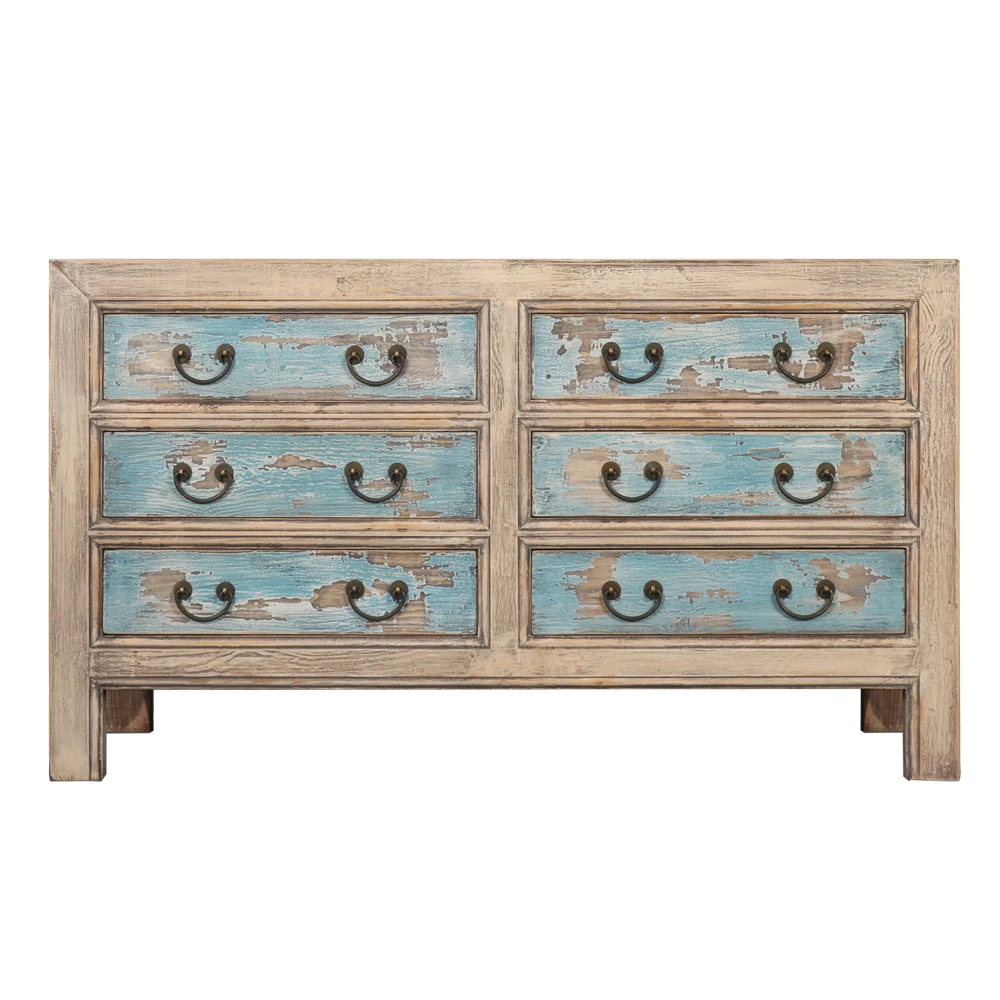 Chinese Antique Natural Recycled Wood Sideboard Chest drawers bedroom sideboard