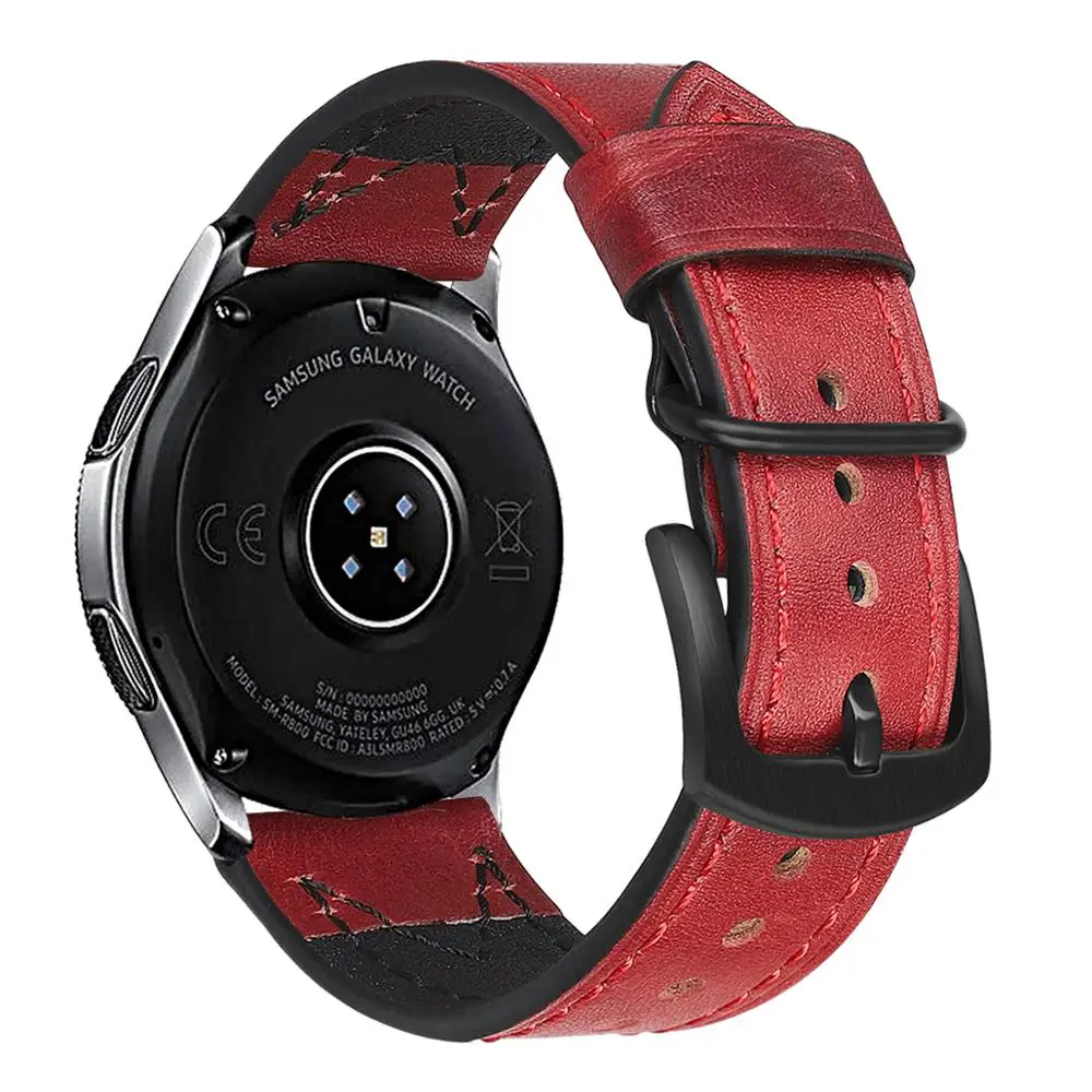 Watch Strap Fashion 22mm Wristband Watch Bands Opp Bag Ultra Luxury Factory Price Genuine Leather for Galaxy Optional 7-15 Days