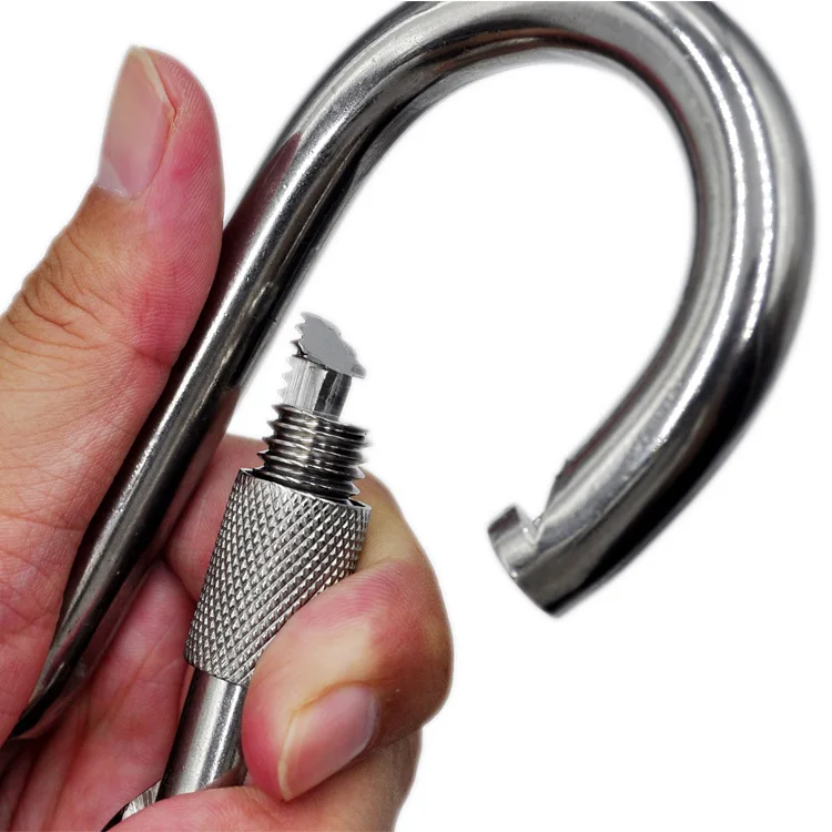
11*120mm Ailot Good Quality Safety Stainless Steel Snap Hook Carabiner Clips 