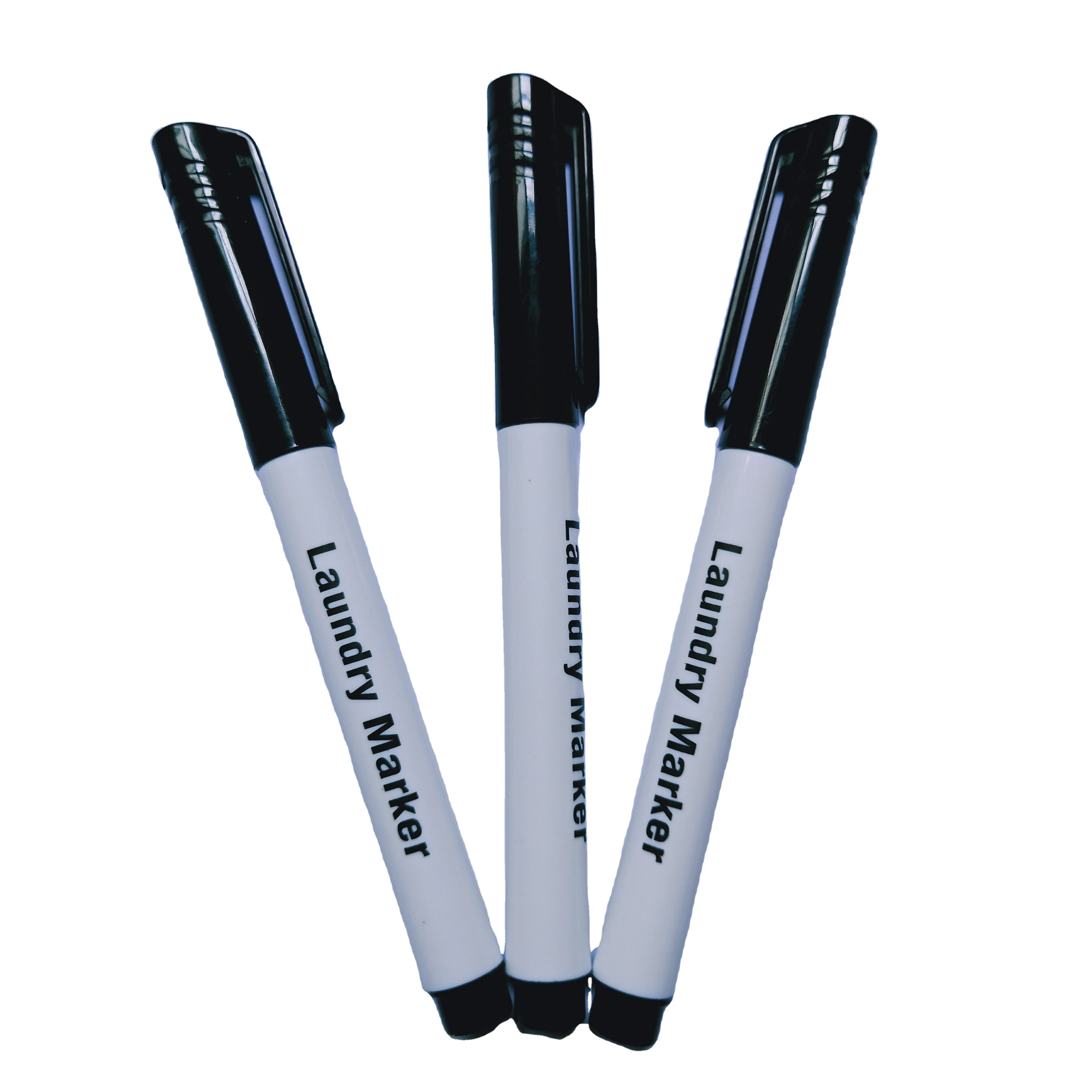 2023 cheap eco-friendly 12 colors permanent fabric marker non-toxic clothing laundry marker pen creative textile pen with clip