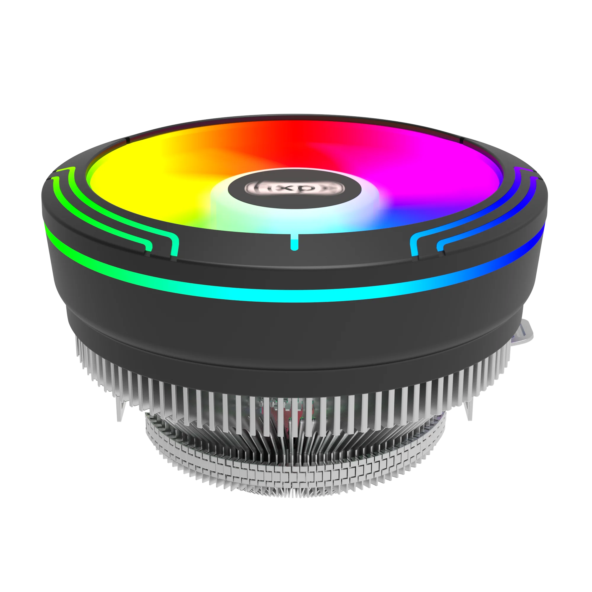 OEM Custom HXPX AP-E12F 12cm UFO Fixed Color CPU Cooling Processor Heatsink 12v Unique appearance PC Air Cooler air fans 3Pin