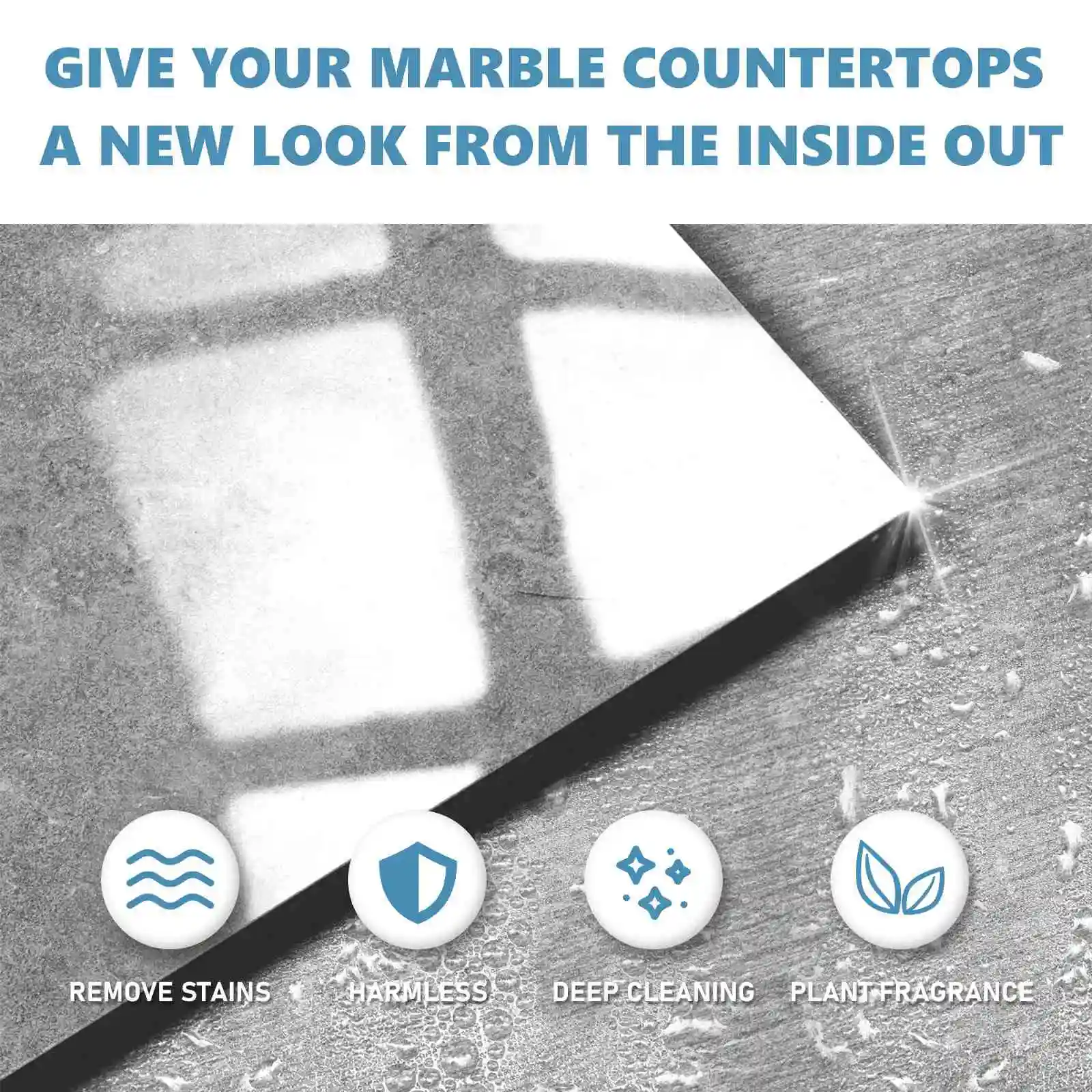 Jaysuing Wholesale OEM Stone Cleaning Powder Marble Quartz Stone Countertop Cleaner Kitchen Ceramic Tile Strong Decontamination