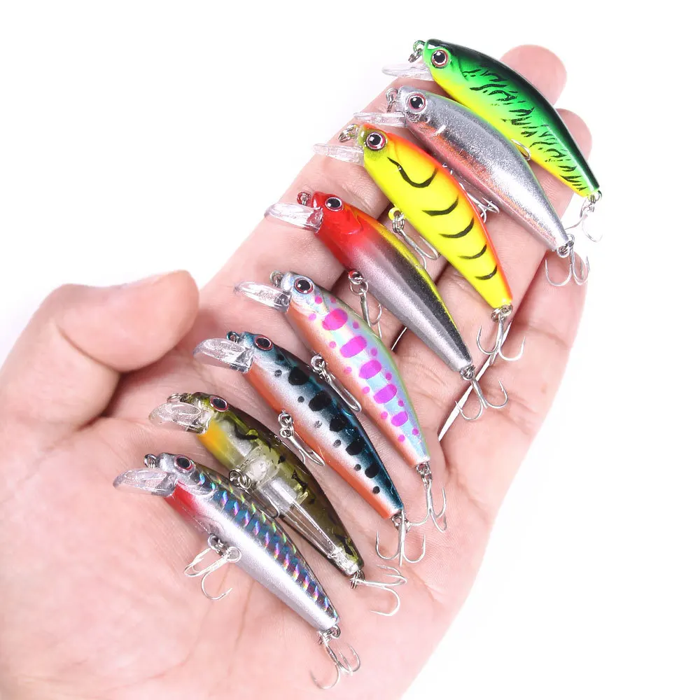 Top Right M1501 6.5g 55mm Sinking Minnow Lure For Bass Trout Pinfish Pesca Bass Fishing Lures Hard Bait Wobbler Jerkbait
