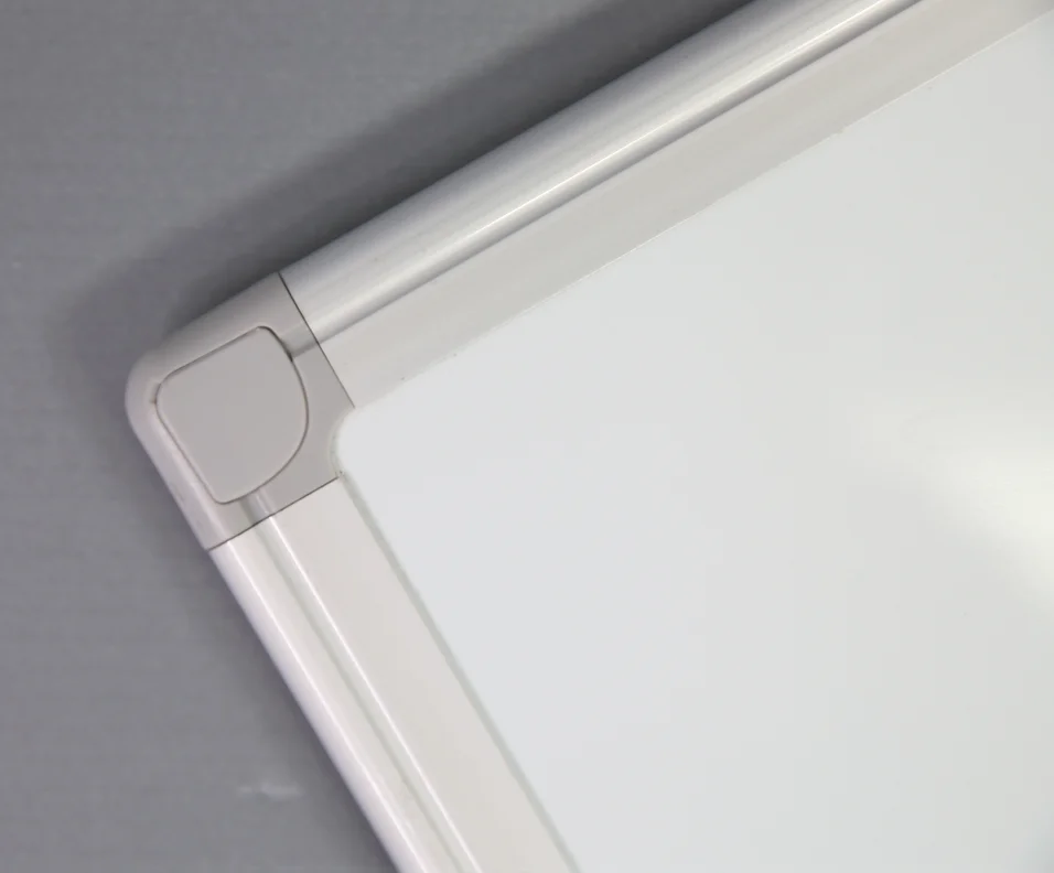 Hot sale magnetic lacquered steel import enameled steel dry erase writing whiteboard school classroom concealed mounting corners