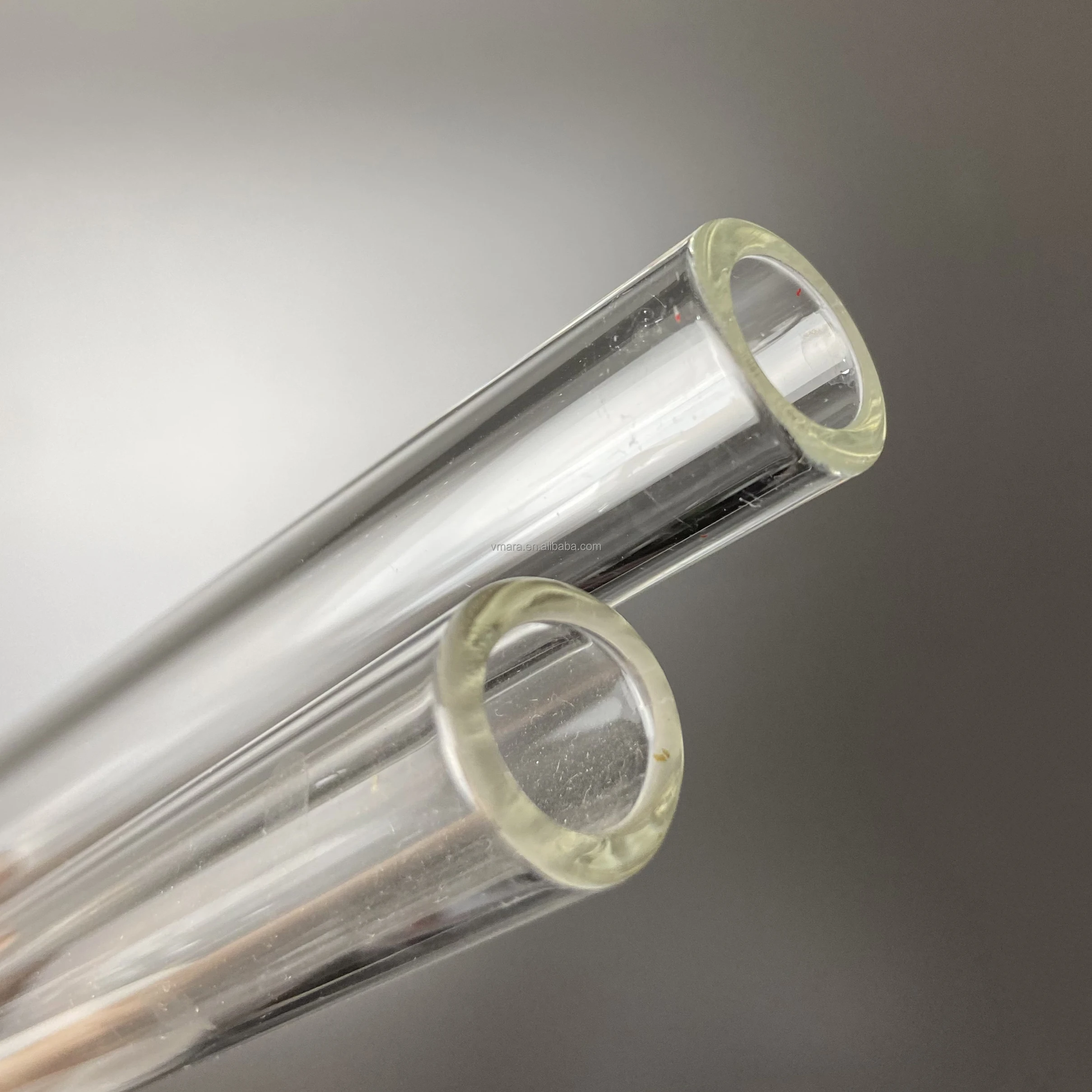 Оптовая продажа, прозрачная стеклянная трубка с логотипом на заказ, от производителя