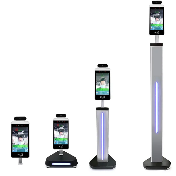 8 inch AI face recognition camera smart access control with temperature measurement