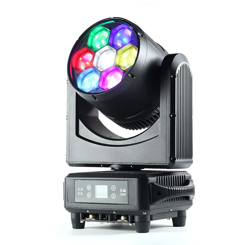 IP65 Waterproof Dj Equipment 7x60w Bee Eye Led Zoom Wash Moving Head Light For Concert Wedding Party Stage
