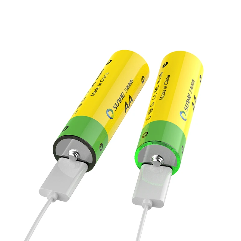Заводская цена Usb 1 5 v литий-ионный аккумулятор Aa Lr6