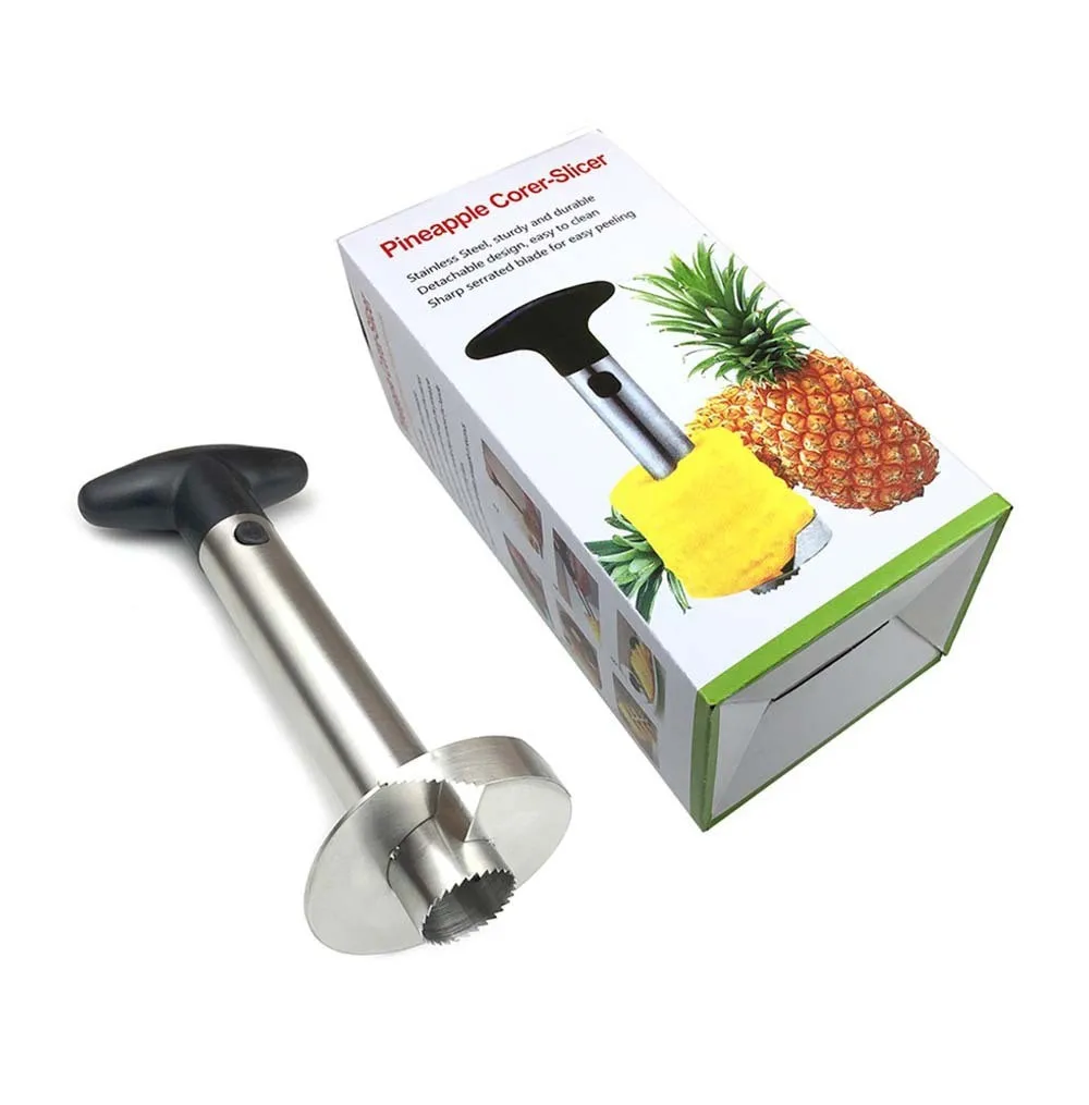 Stainless Steel Pineapple Slicer Cutter Pineapple Peeling Machine Kitchen Tools Fruit Pulp Separator