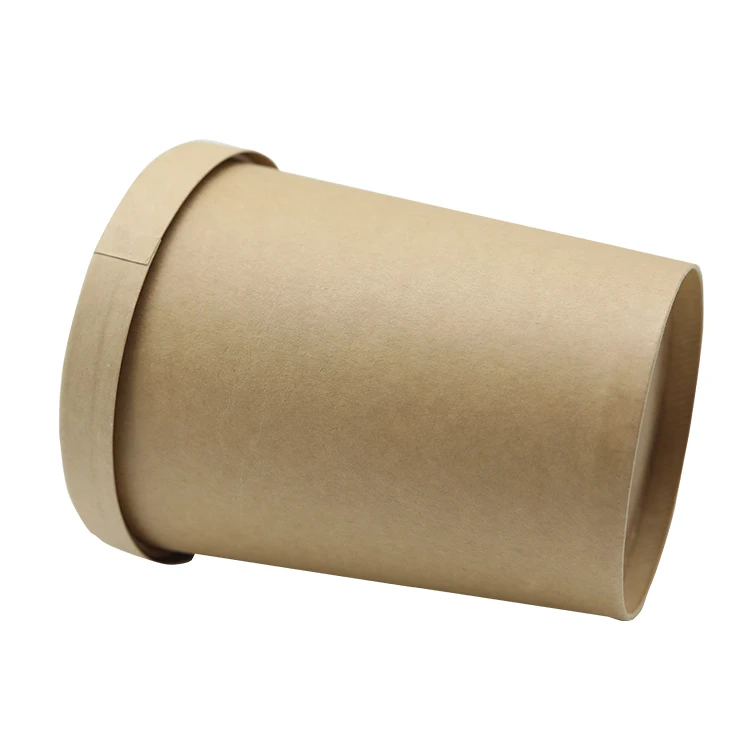 
High quality OEM ODM food storage kraft hot soup cups with lids 