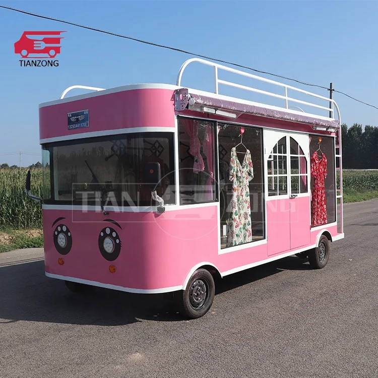 Customizable mobile clothing cart food trailers with fully equipped for Sale