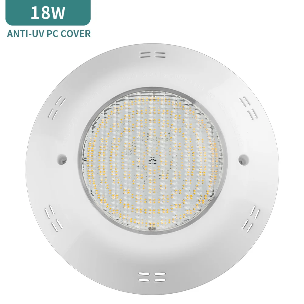 12V 18W PAR56  LED surface Mounted Underwater Light For Concrete Swimming Pool  LED in ground pool light led pool light IP68