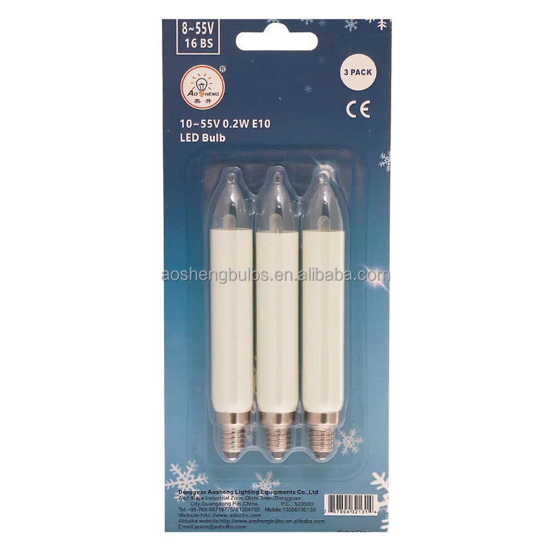 T11 LED christmas candle bridge light T11 LED candle bulb T11LED Bridge type bulb 8-55V 0.1-0.2W T11 LED candle bulb