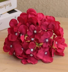 Wholesale 22colors hydrangea artificial flowers for wedding decoration