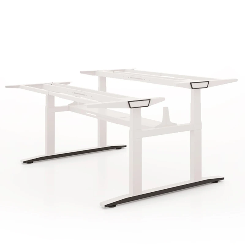 Meetco Height Adjustable Lifting Electric Sit Stand Desk Workstation Motorized Standing Desk with Screens