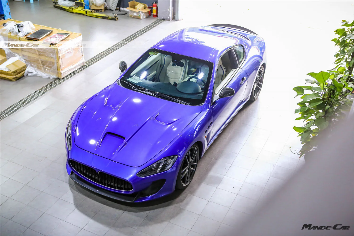 MDK Car Accessories MC Style Carbon Fiber Bonnet Hood for Maserat GranTurismo GranCabrio Body Kits Engine Hoods