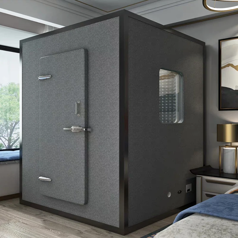 Indoor soundproof drum practice room