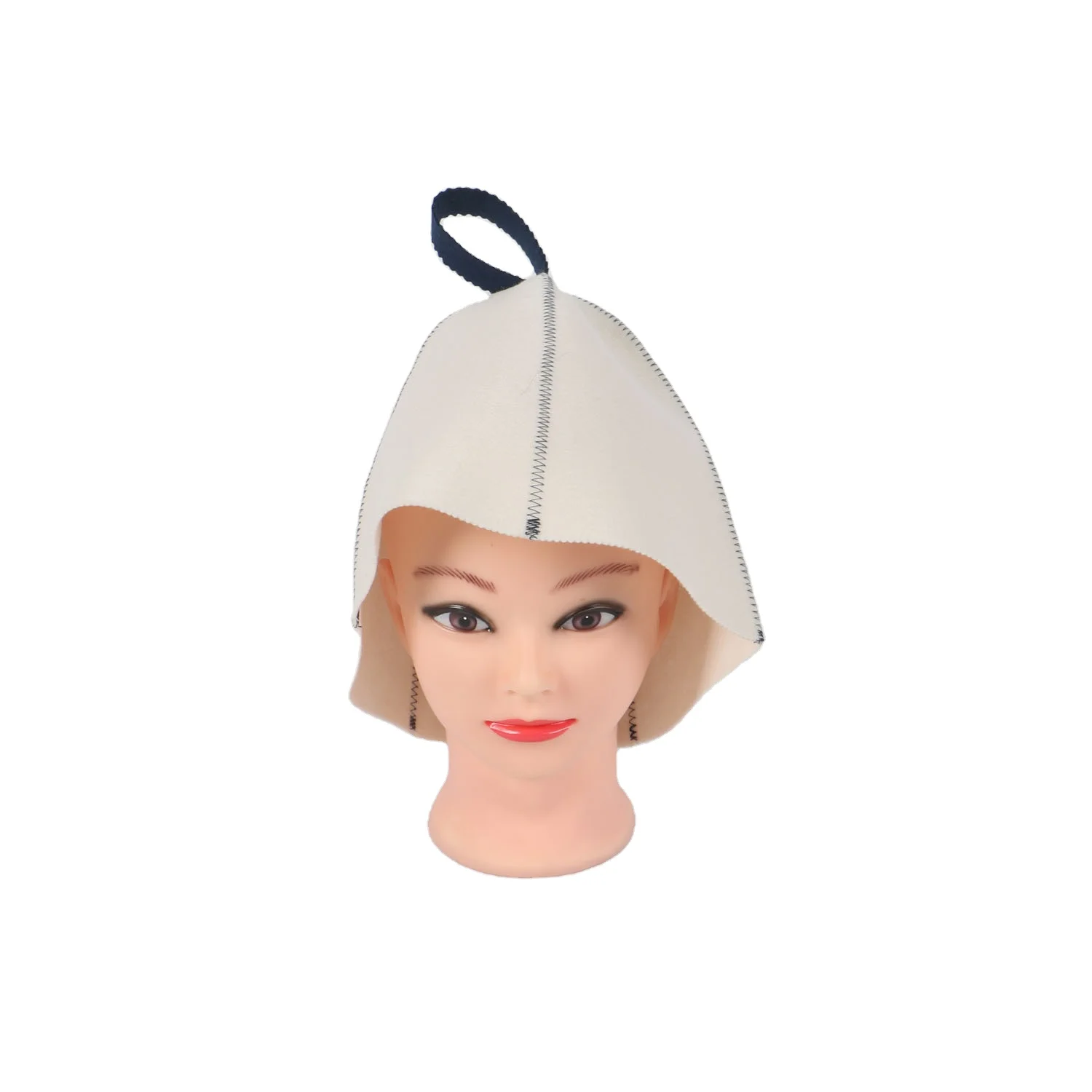 Custom handcraft manufacturer high quality felt sauna hats for bath