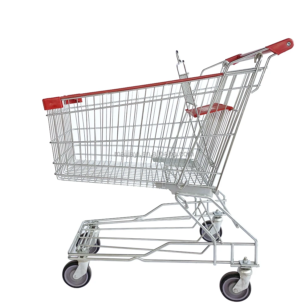 Strong Grocery Store Shopping Cart With Heavy Duty Wheel