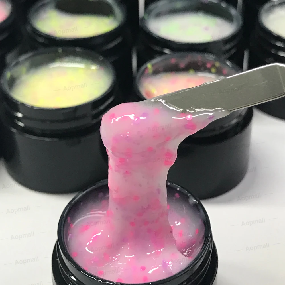 AOPMALL new arrival cream builder extension gel uv gel nail polish for nail art