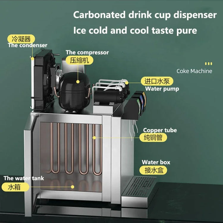 Carbonated Drinking Dispenser Machine Soft Drink Cola Soda